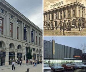 Corvin Palace in 1930s, 1970s, and today