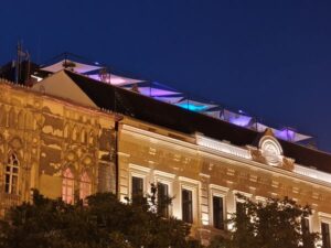 ISSEI Skybar & Restaurant sits on top of Radisson Hotel Basilica