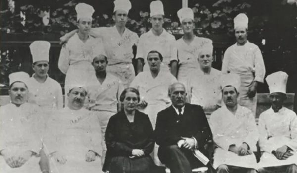 Gundel with his wife and team