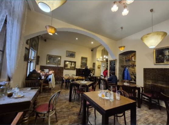 Klauzál Café & Restaurant is a great spot in the Jewish Quarter